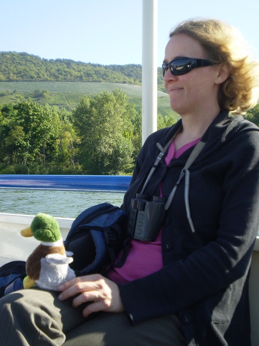 Enjoying a cruise on the Rhine.